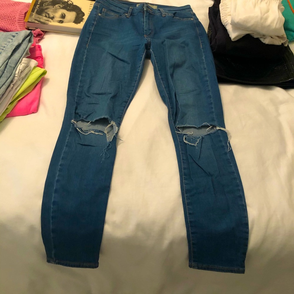 Ripped skinny jeans! SO soft